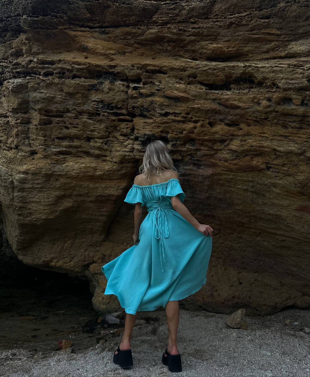 Cotton Midi Dress - Mint Everyday Dress